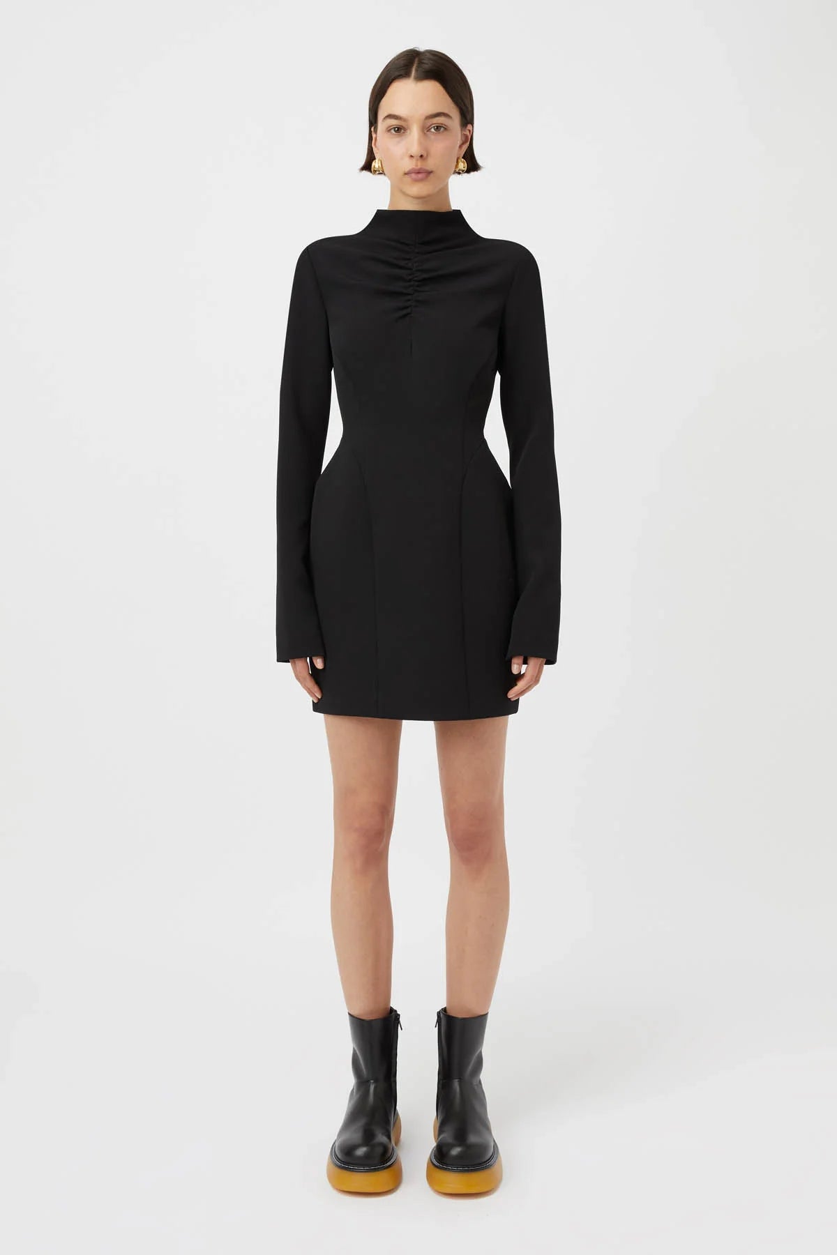 CAMILLA AND MARC PORTICO MINI DRESS BLACK SALT CLOTHING