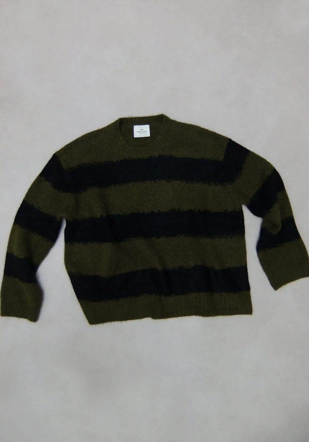Gray and black striped 2025 sweater