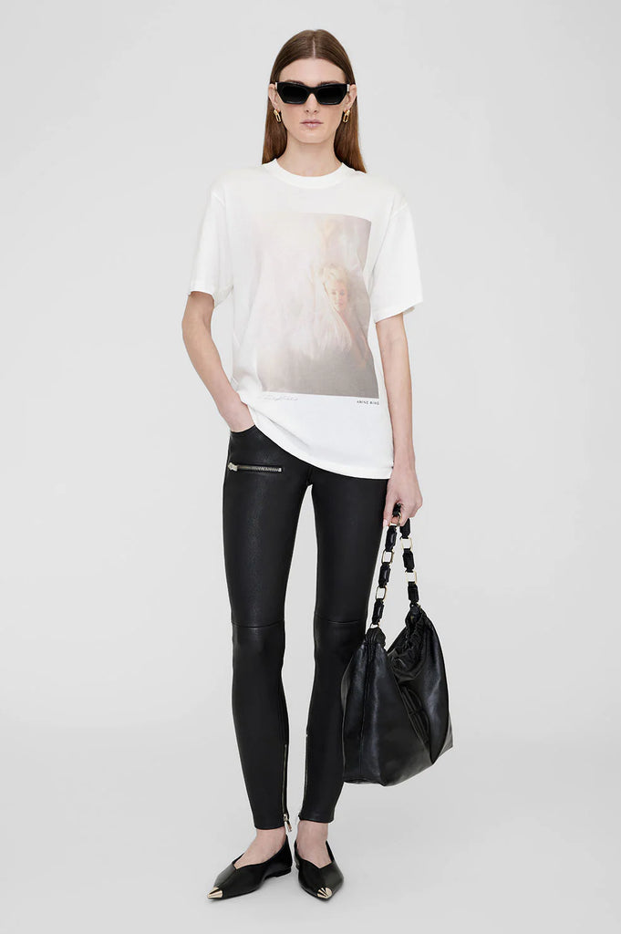 ANINE BING LILI TEE AB X MM X DK IVORY SALT CLOTHING