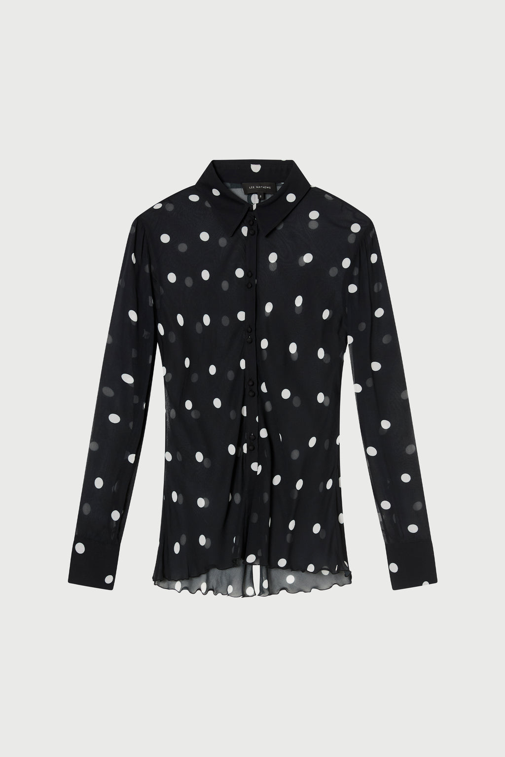 LEE MATHEWS BIANCA BLOUSE BLACK SPOT — SALT CLOTHING