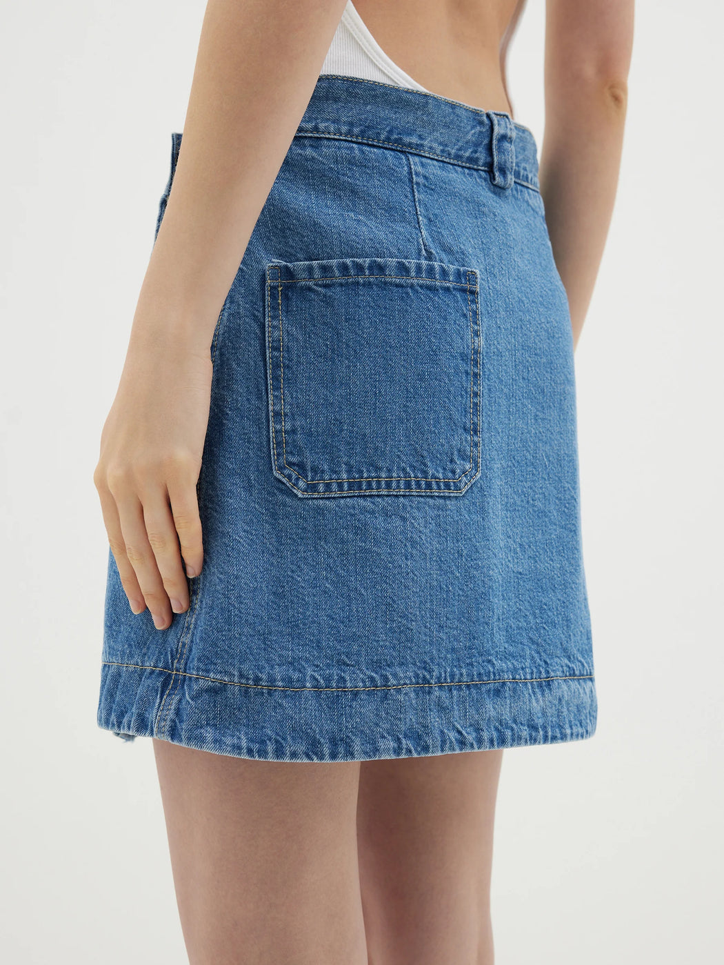 Bassike best sale denim skirt