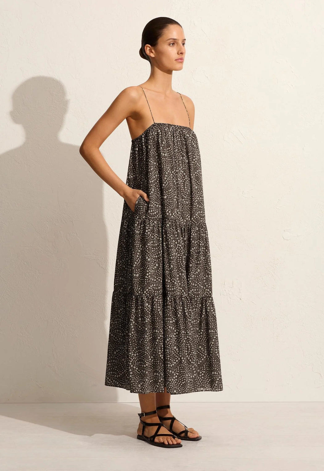 MATTEAU VOLUMINOUS TIERED SUNDRESS JASMINE SALT CLOTHING