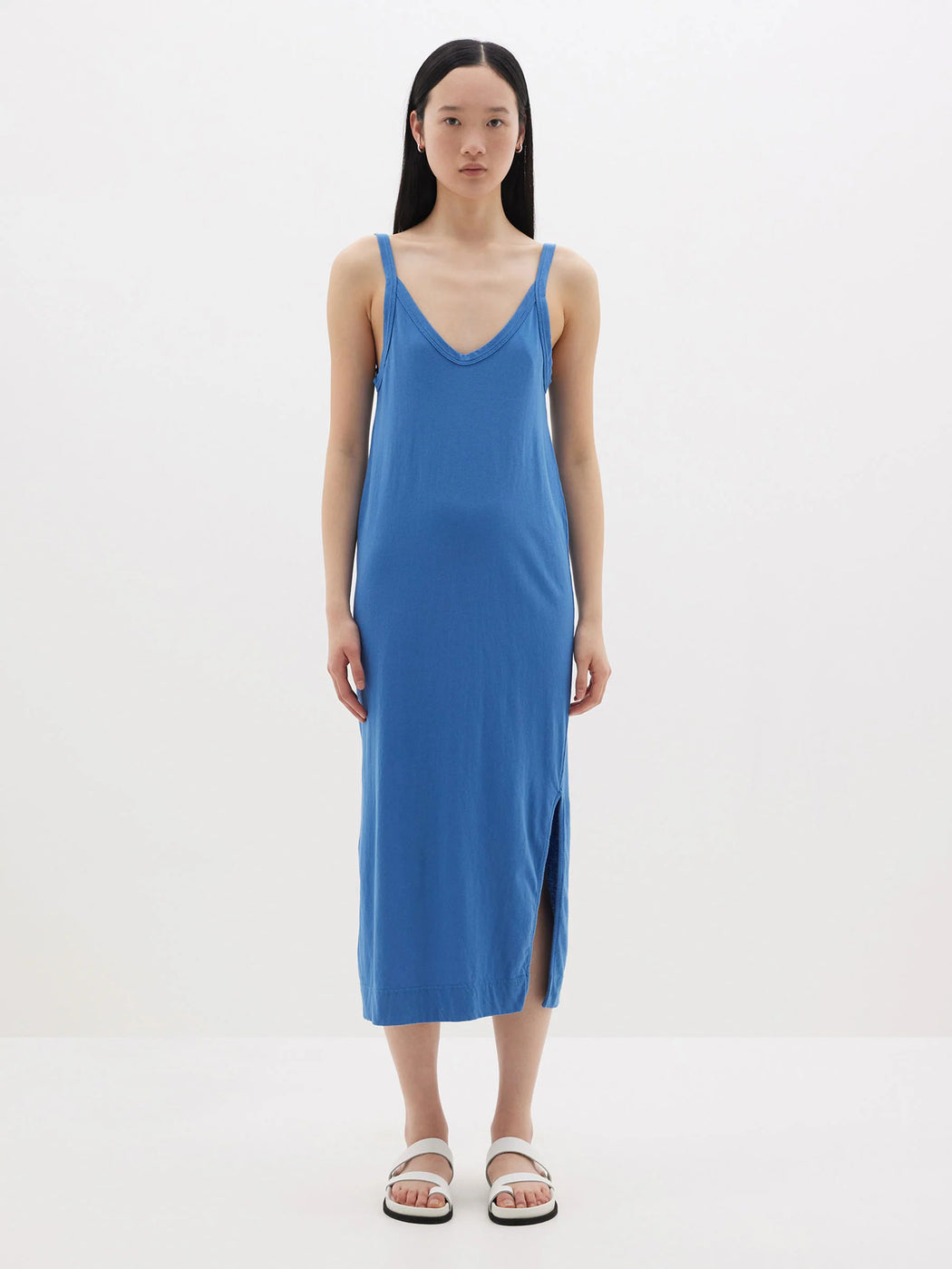 Bassike v neck jersey slip dress hotsell