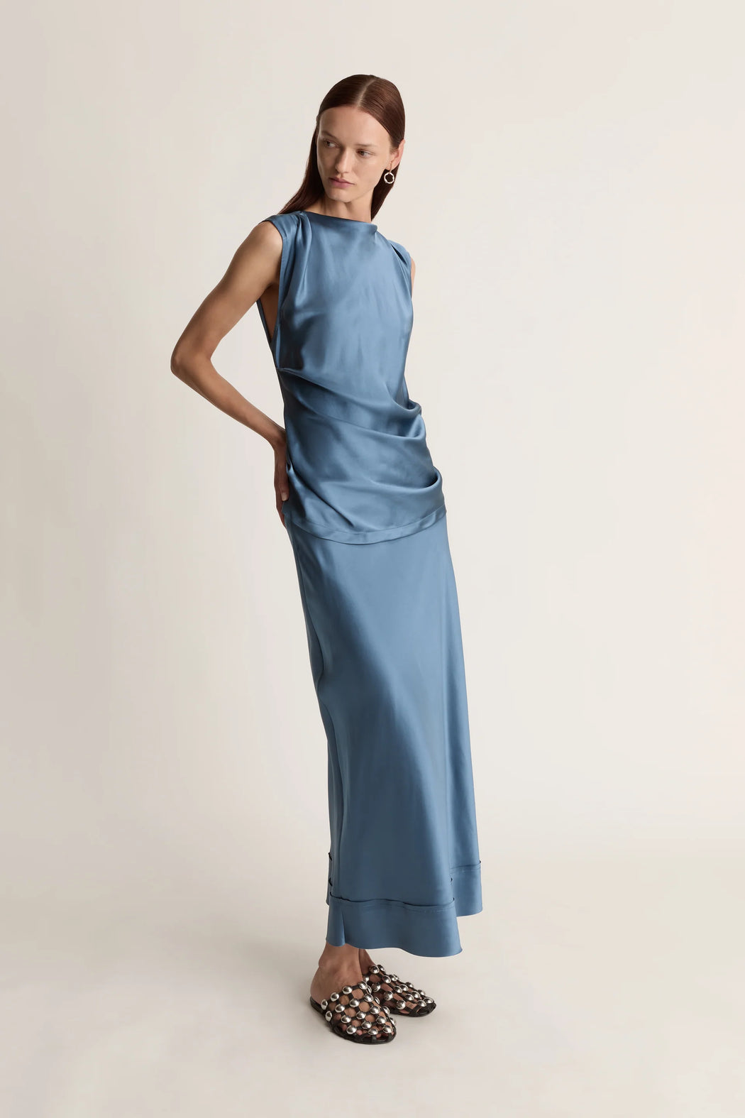 lee mathews silk dress Lee Mathews + Rose Silk-satin Slip Dress