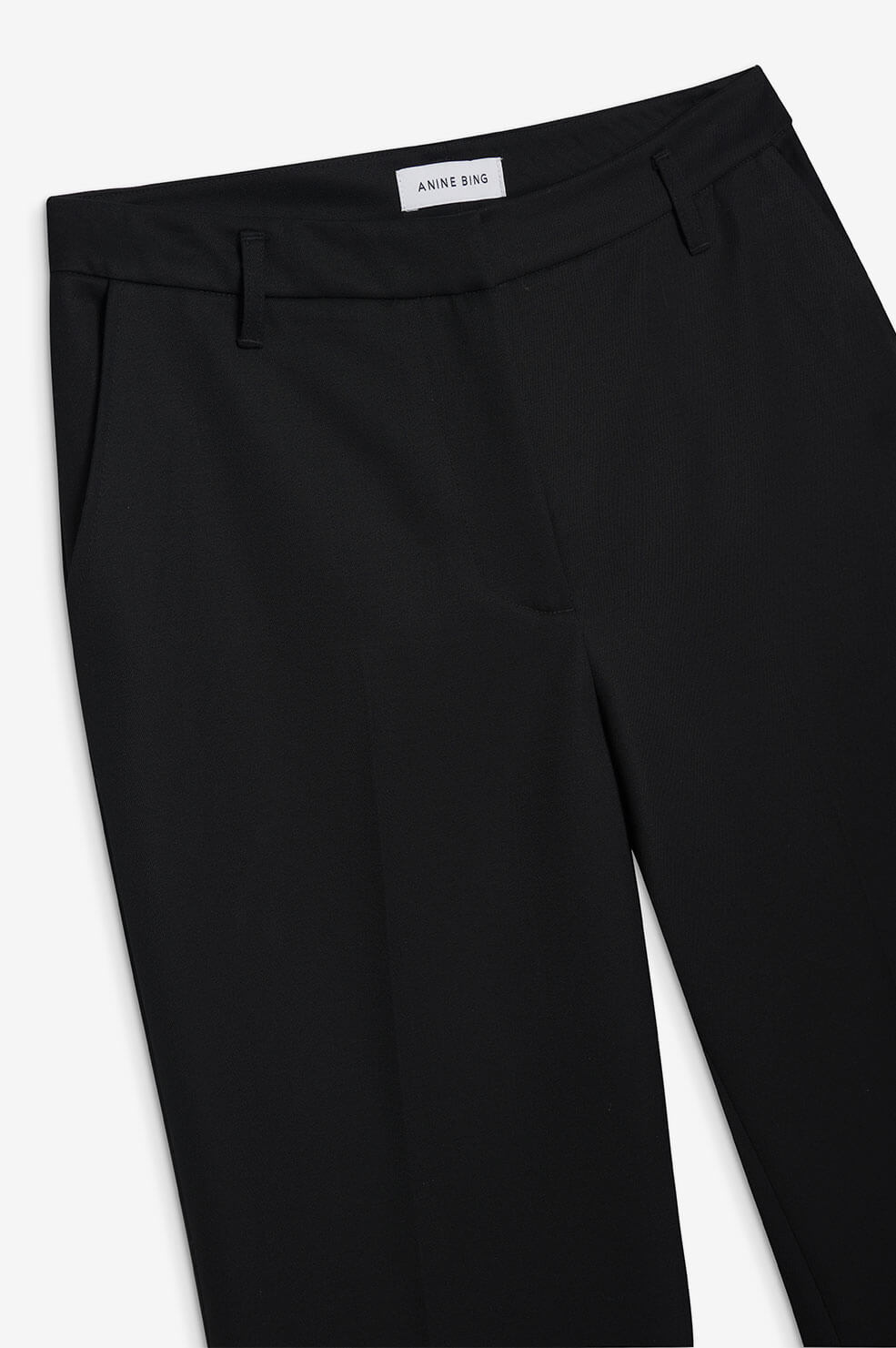 ANINE BING CLASSIC PANT BLACK SALT CLOTHING