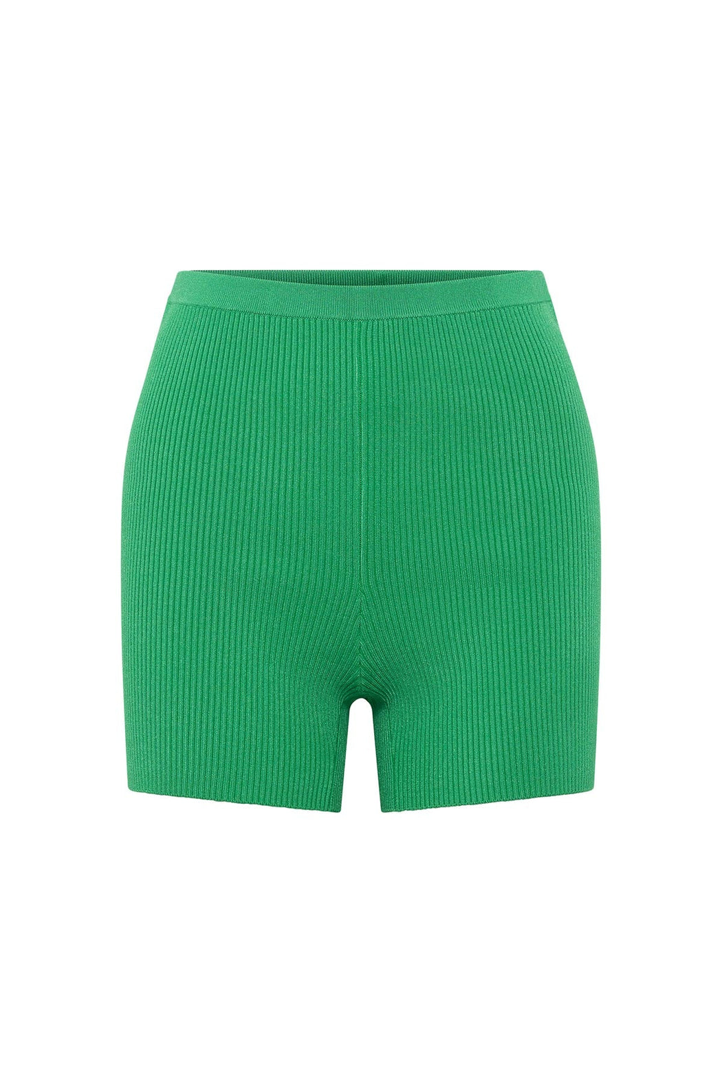 CAMILLA AND MARC WILLOW KNIT BIKE SHORT EMERALD — SALT CLOTHING