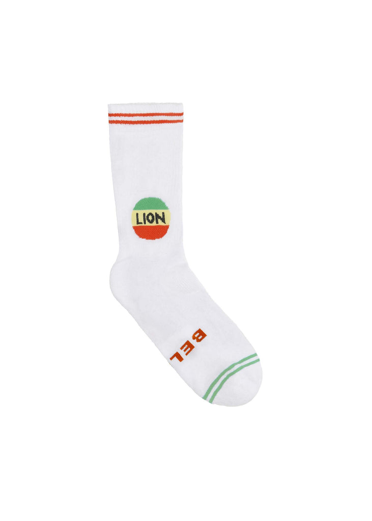 BELLA FREUD LION SOCK WHITE